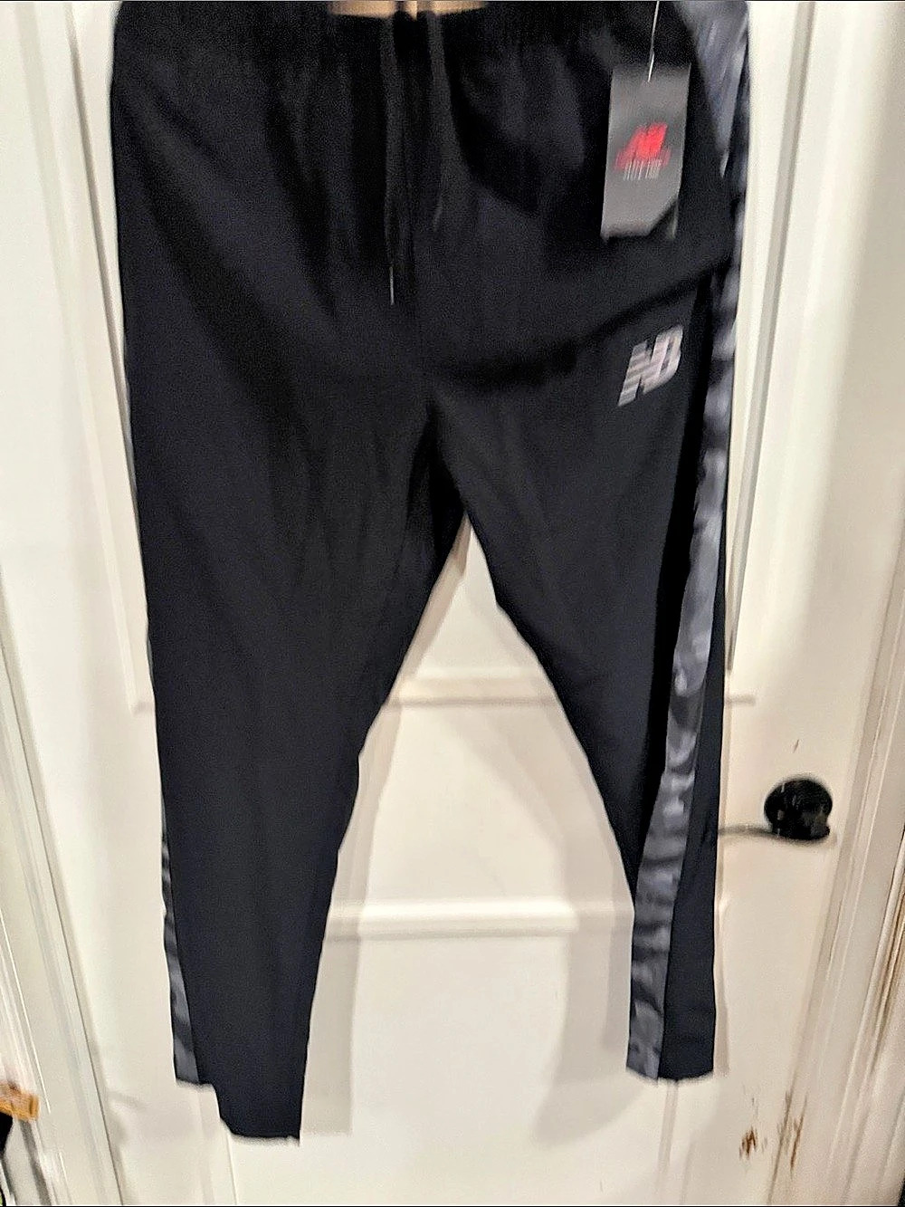 New Balance Men's Camo-Panel Joggers Black & Gray Size Large NWT